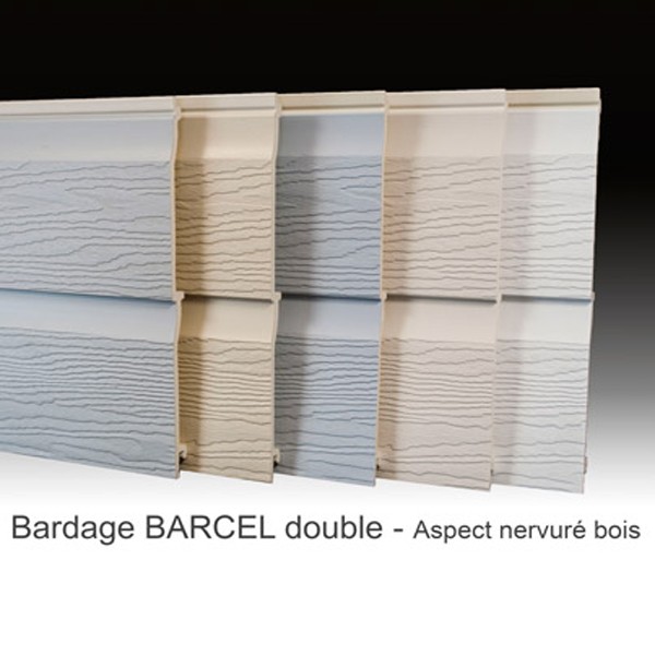 Bardage PVC - BARCEL - Aspect nervuré bois 